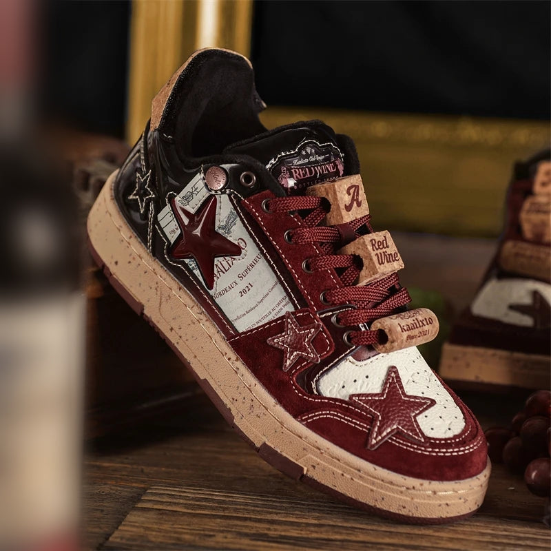 Puffsneakers | Red Wine Star Unisex